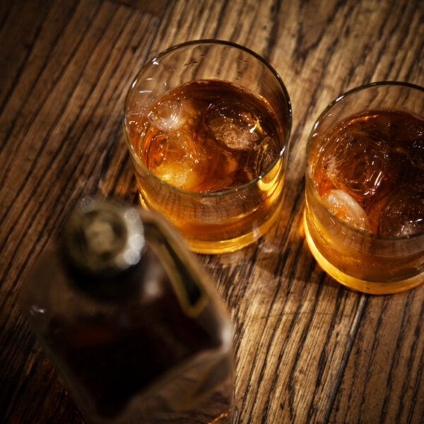 Glasses of whisky