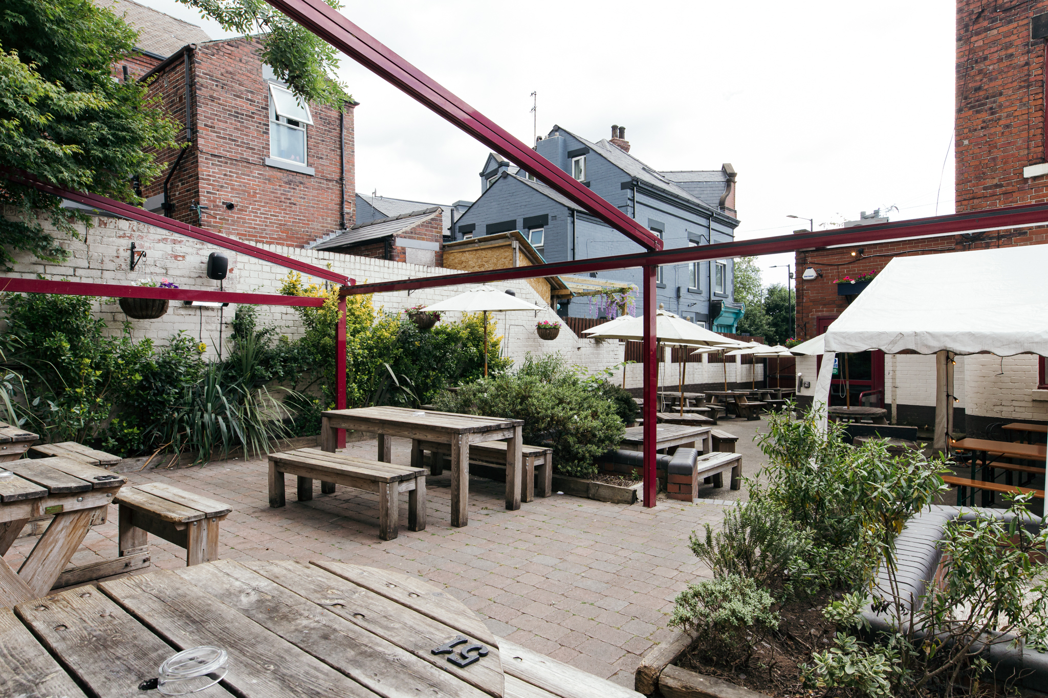 The Broadfield Ale House walled garden Abbeydale road Sheffield