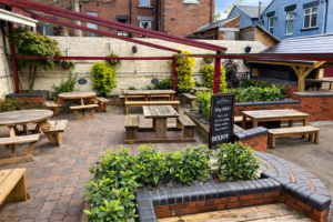 The Bradfield BBQ seating area